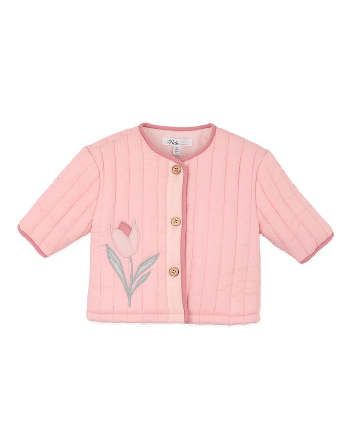 Bébé by Minihaha Fern Quilted Tulip Jacket - Pink