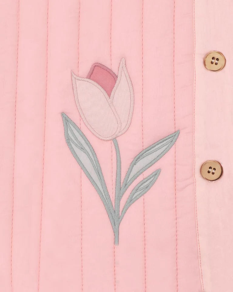 Bébé by Minihaha Fern Quilted Tulip Jacket - Pink