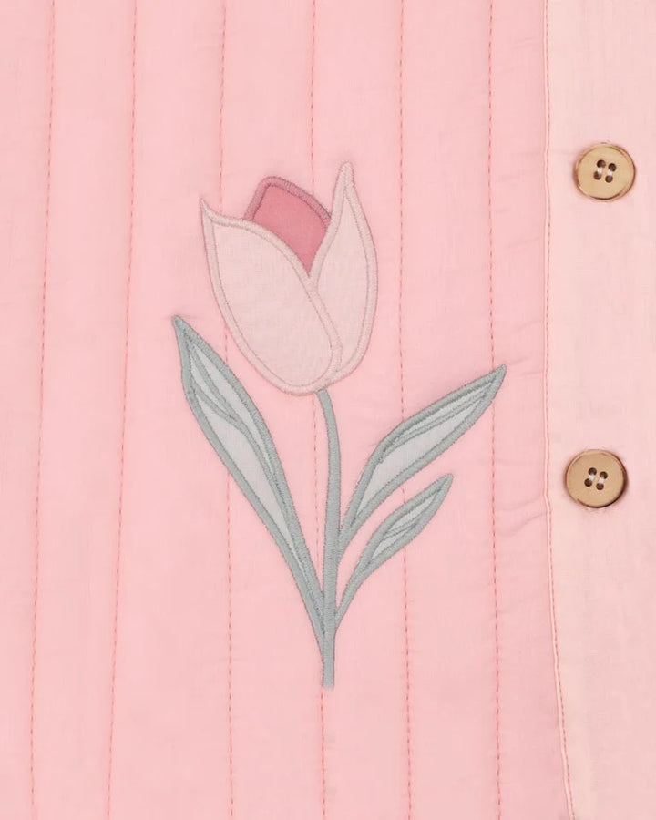 Bébé by Minihaha Fern Quilted Tulip Jacket - Pink