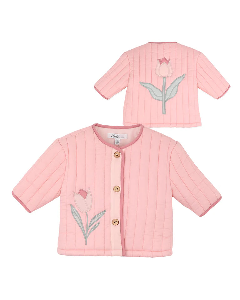 Bébé by Minihaha Fern Quilted Tulip Jacket - Pink