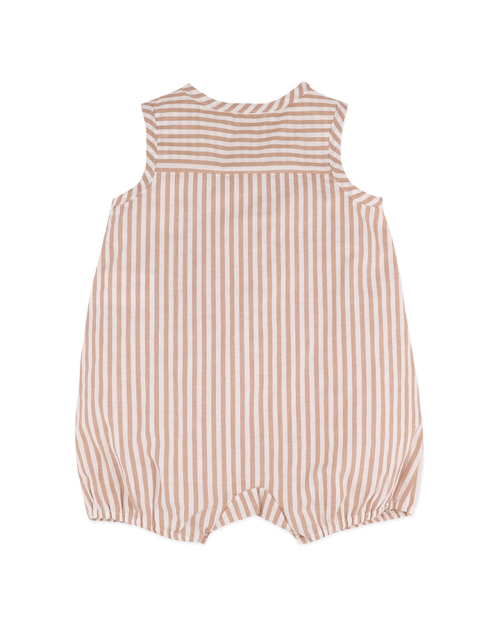 Bébé by Minihaha Brady Romper - Caramel Stripe