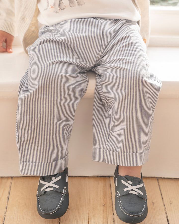 Bébé by Minihaha Brady Pants - Indigo Stripe