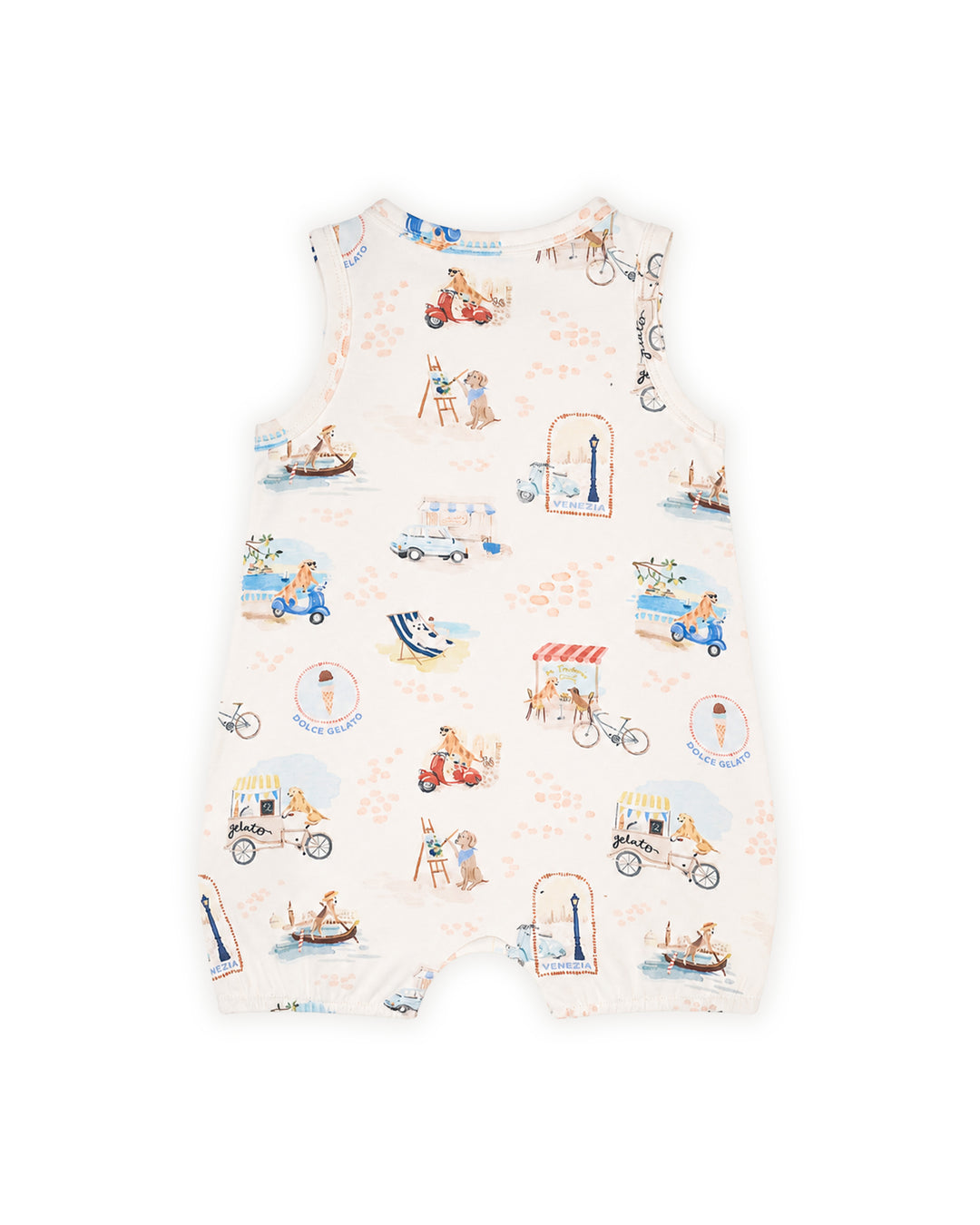 Bébé by Minihaha Button Front Romper - Alexi Print