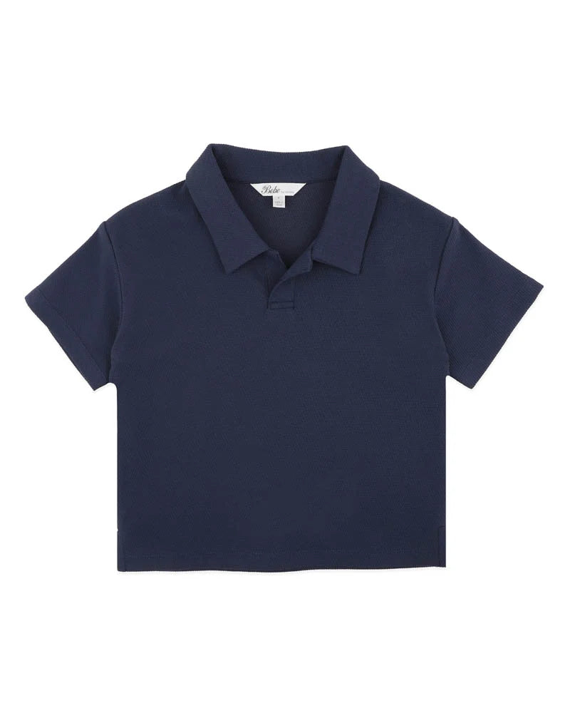 Bébé by Minihaha size 3-7Y Evan Polo - Indigo
