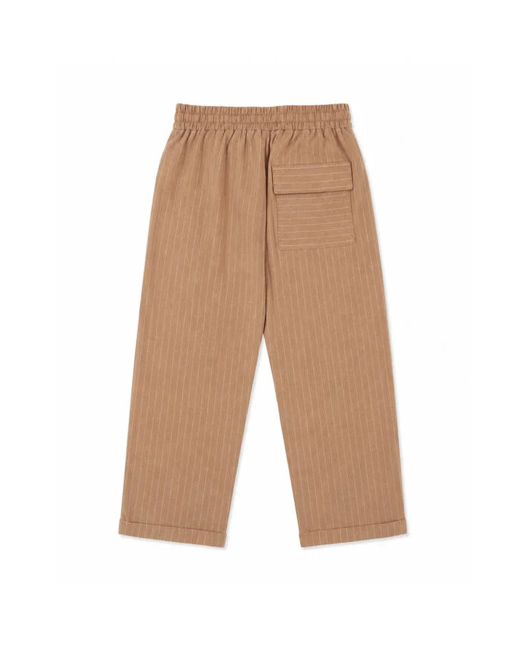 Bébé by Minihaha size 3-7Y Evan Pants - Caramel Stripe
