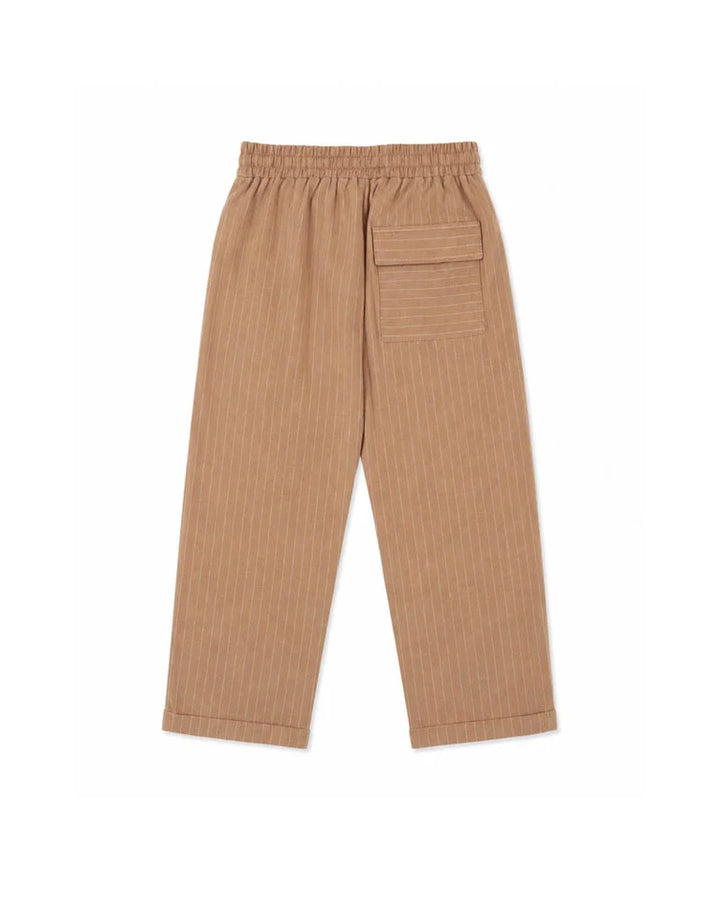 Bébé by Minihaha size 3-7Y Evan Pants - Caramel Stripe