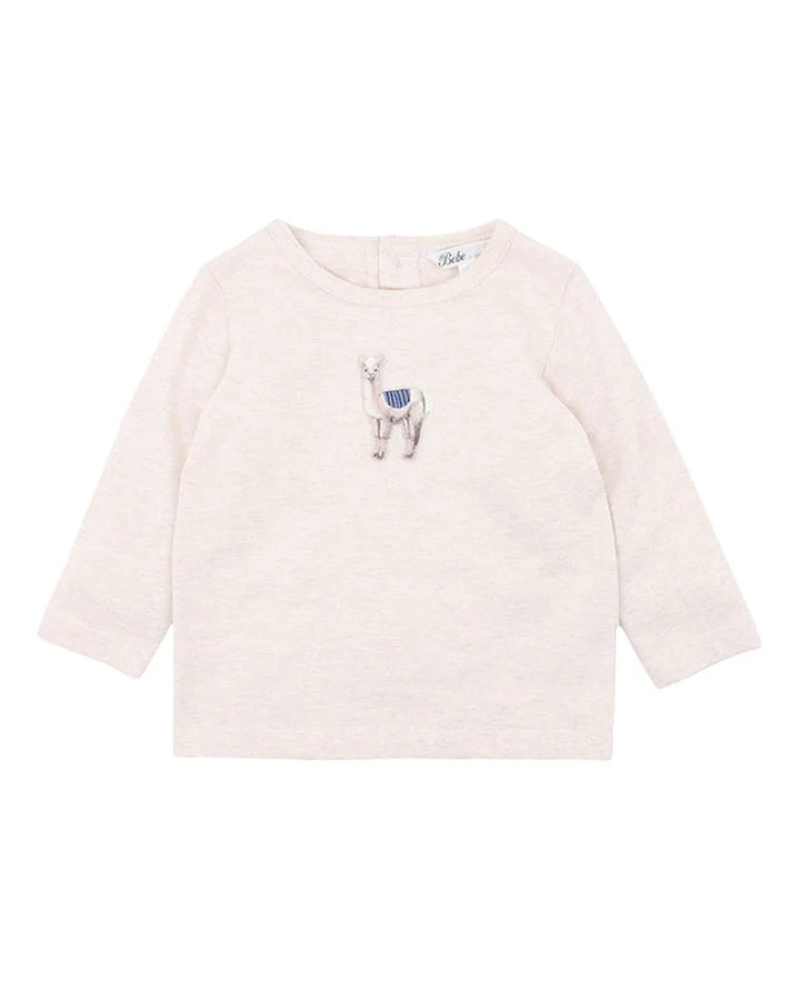 Bébé by Minihaha Alpaca Long Sleeve Tee - Oat Marle