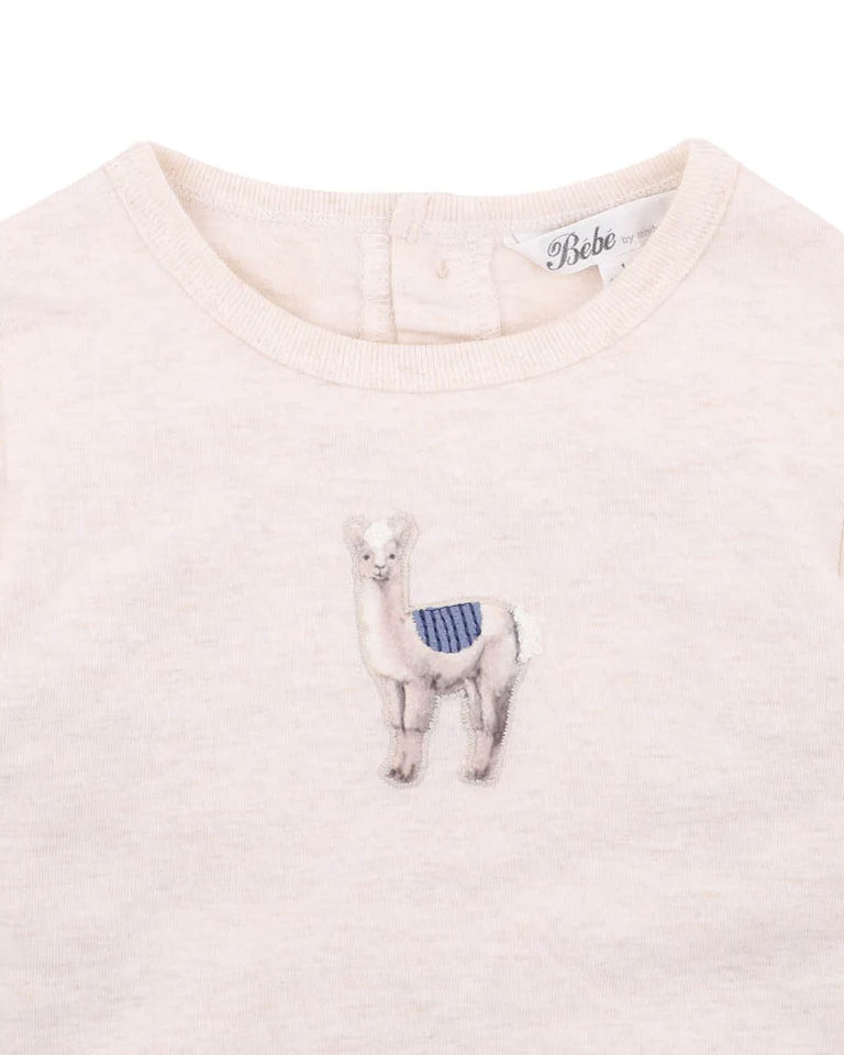 Bébé by Minihaha Alpaca Long Sleeve Tee - Oat Marle