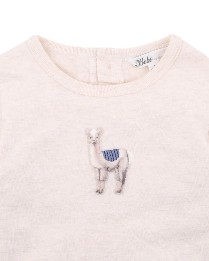 Bébé by Minihaha Alpaca Long Sleeve Tee - Oat Marle
