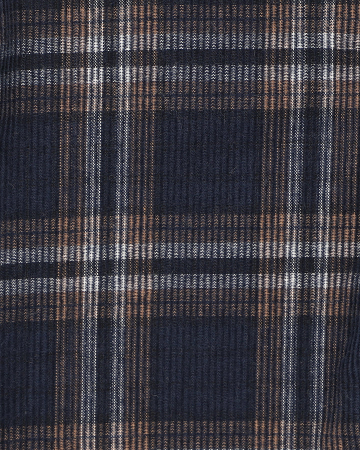 Minihaha Jake Check Cord Pull On Pants - Navy Check