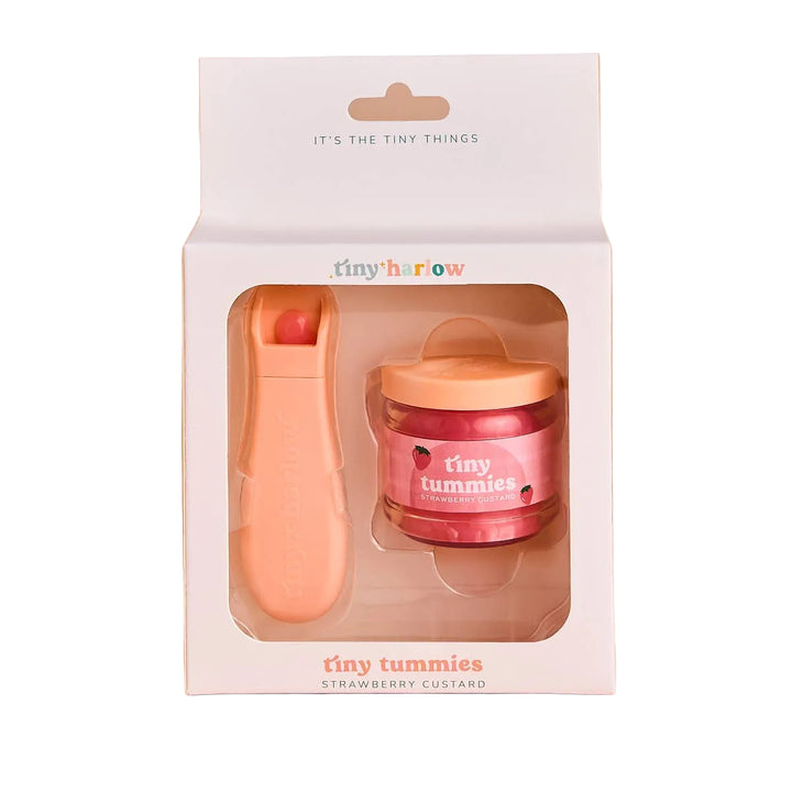 Tiny Harlow Tiny Tummies Dolls Food Jar - Strawberry Custard