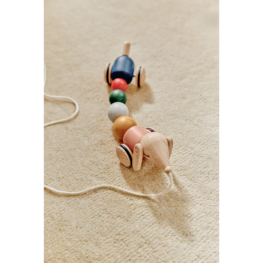 Liewood Barthes Pull Along Toy - Golden Caramel Mix