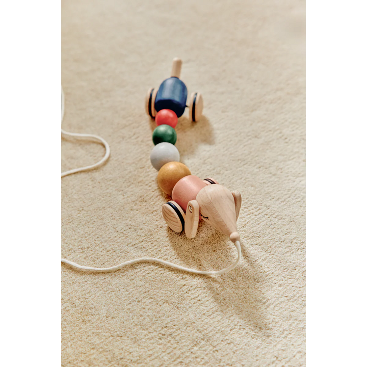 Liewood Barthes Pull Along Toy - Golden Caramel Mix