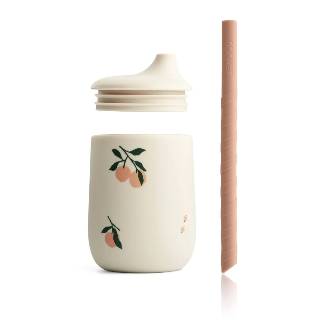 Liewood Ellis Printed Sippy Cup 230ml - Peach / Sea Shell Mix