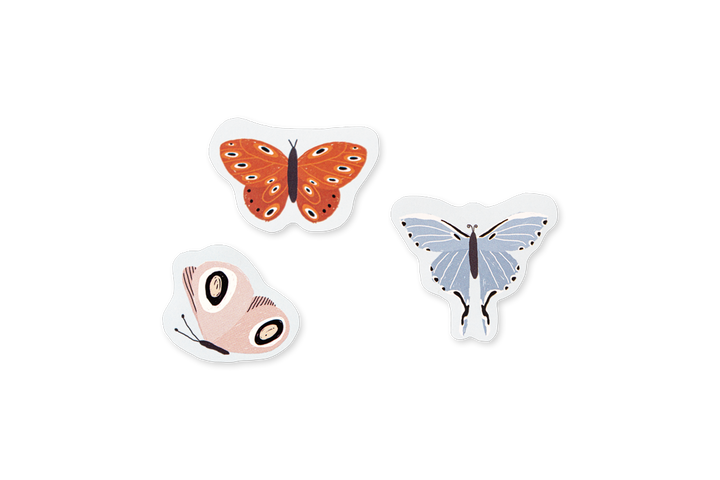 Edicare Editora 160 Sticker Set - Butterflies