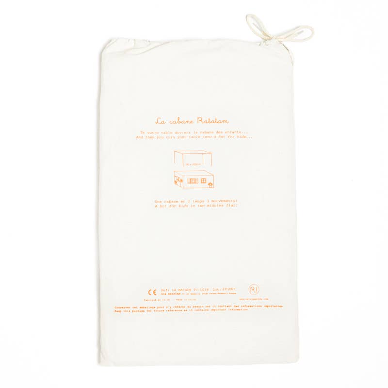 Ratatam! Homemade Table Hut 90x200cm - Orange / Pre Order