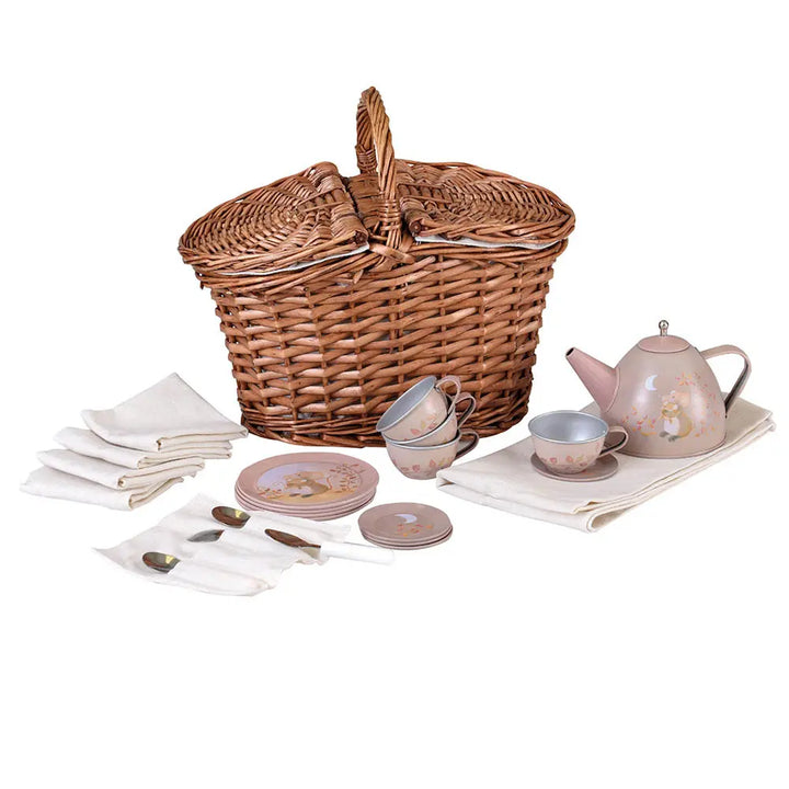 Egmont Toys Children’s Size Musical Tin Tea Set - Mouse