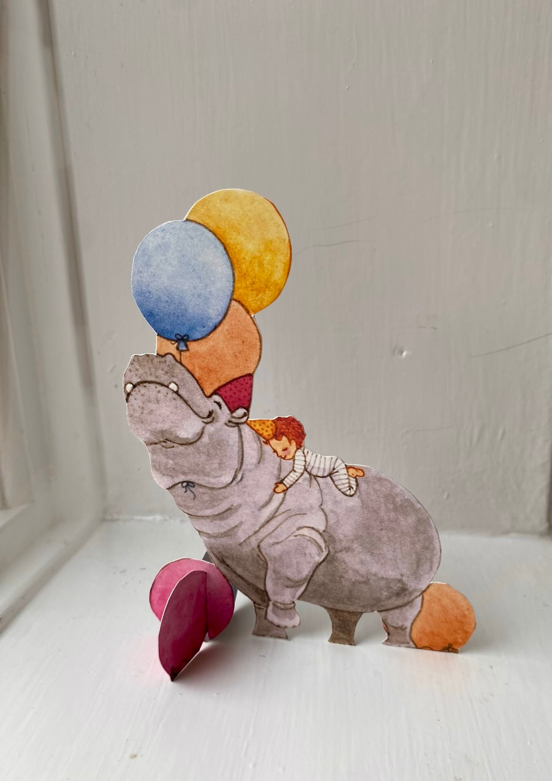 Tall Hat Tales Birthday Decoration - Hippo