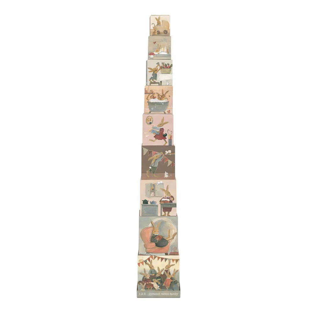 Egmont Toys 1.2.3 Stacking Pyramid - Rabbit Family