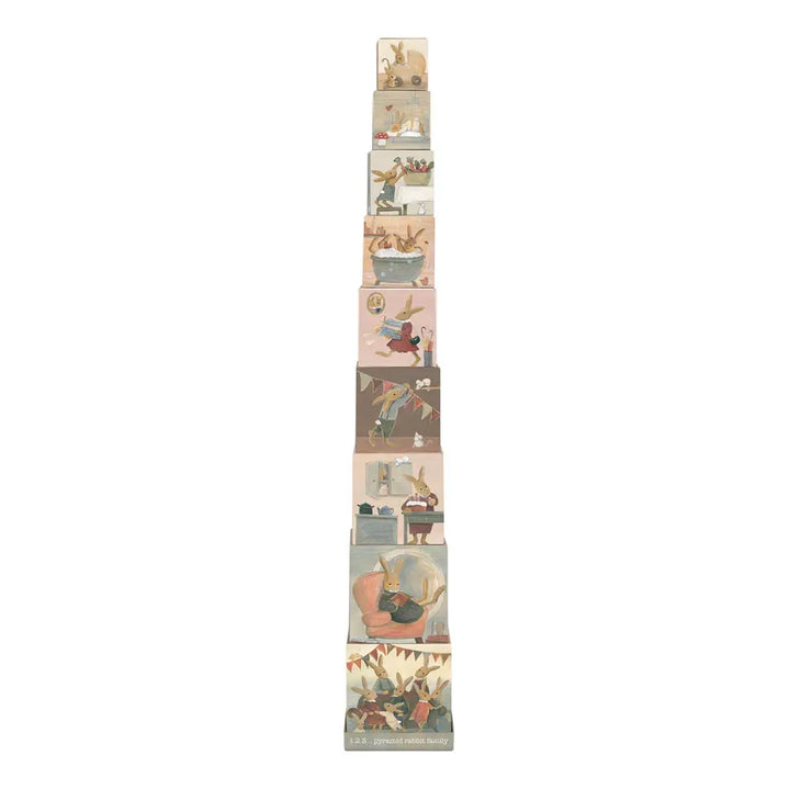 Egmont Toys 1.2.3 Stacking Pyramid - Rabbit Family