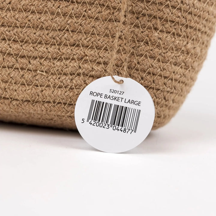 Egmont Toys Jute Rope Basket - Large
