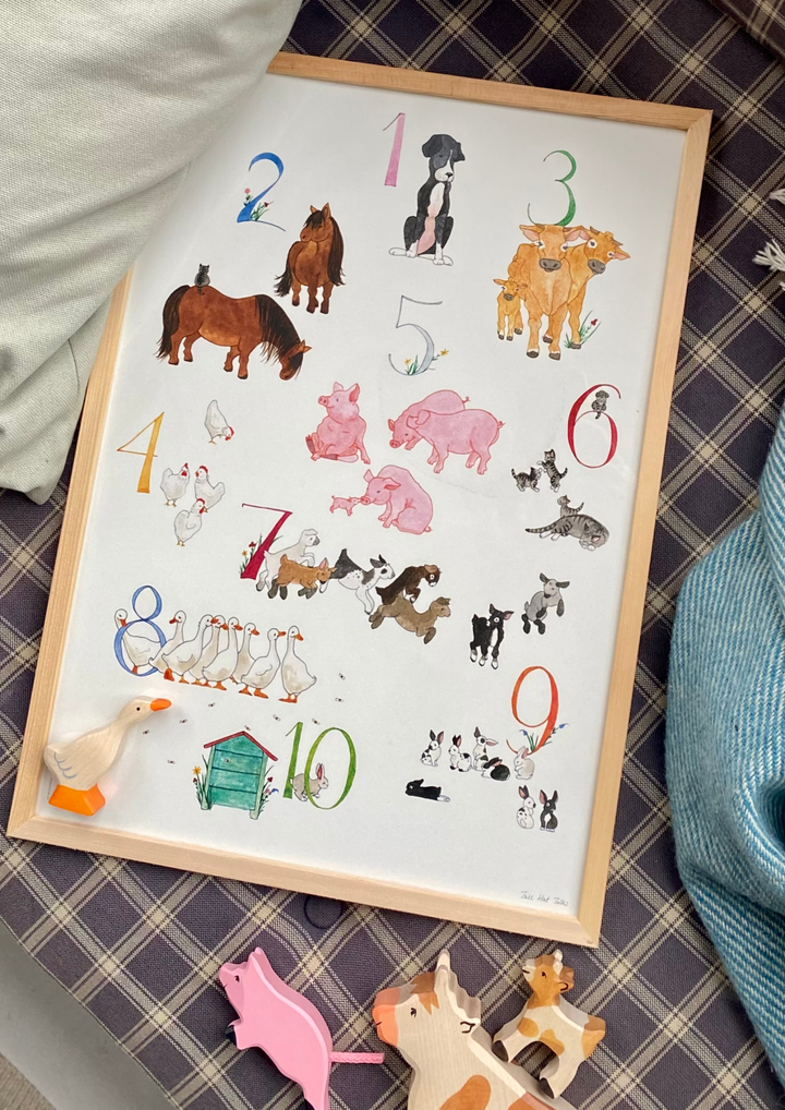 Tall Hat Tales Number Print - A3