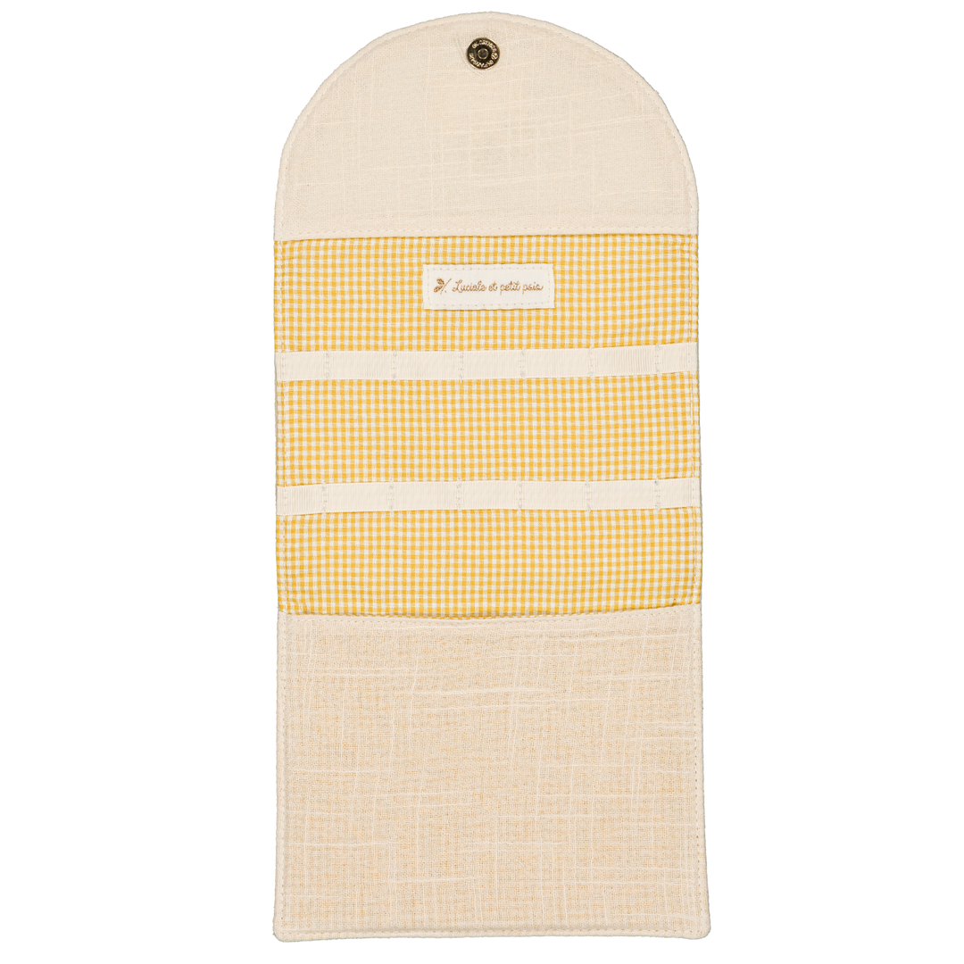 Luciole et Petit Pois Barrette Holder Pouch - Lemon