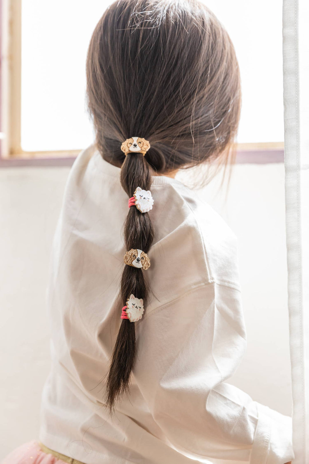 Luciole et Petit Pois Mini Elastics - Teddy