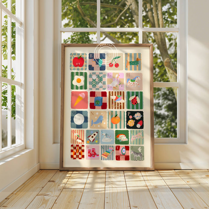 Kate Fox Design Cool Kids Alphabet Print - A3