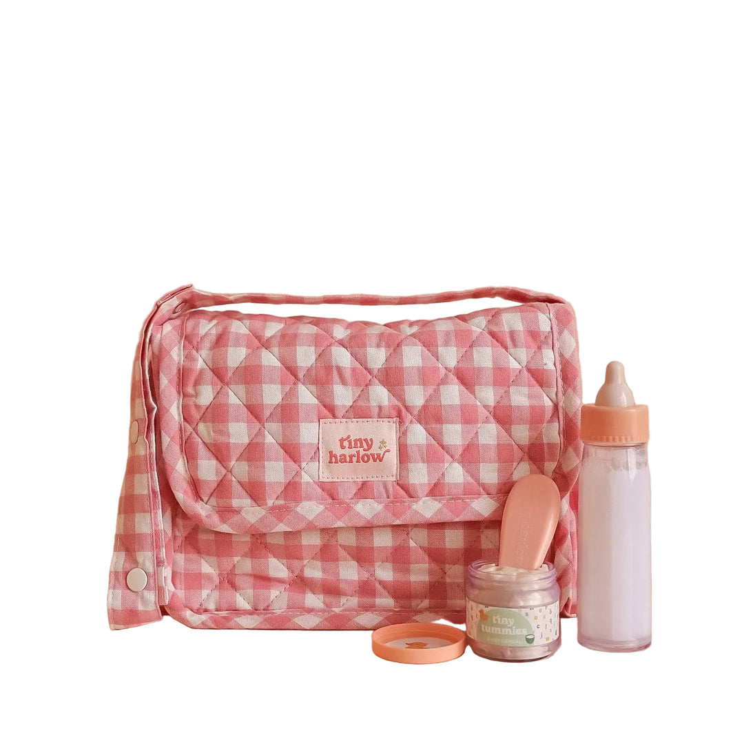Tiny Harlow Doll Nurturers Set - Pink Gingham