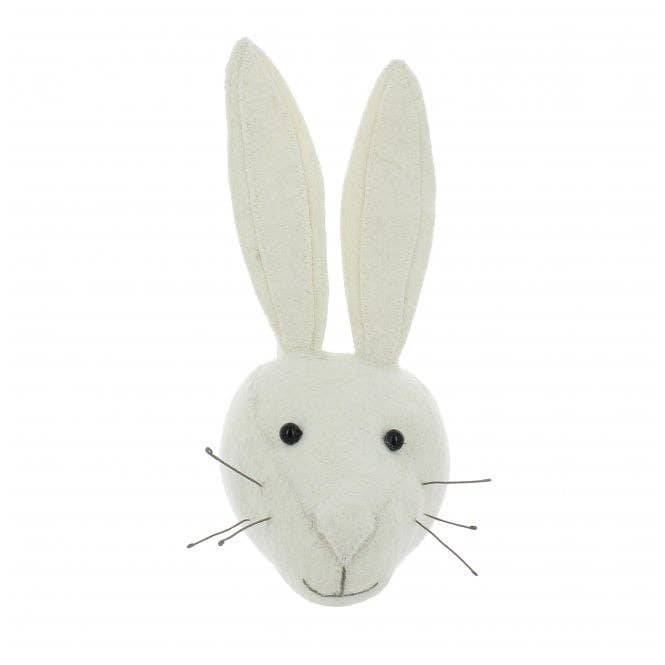 Fiona Walker England Mini Rabbit Head - White