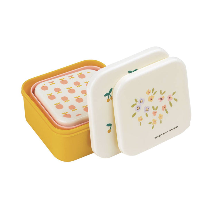 Petit Jour Paris Set of 3 Snack Boxes ÉMILE & IDA - Fruity Multi