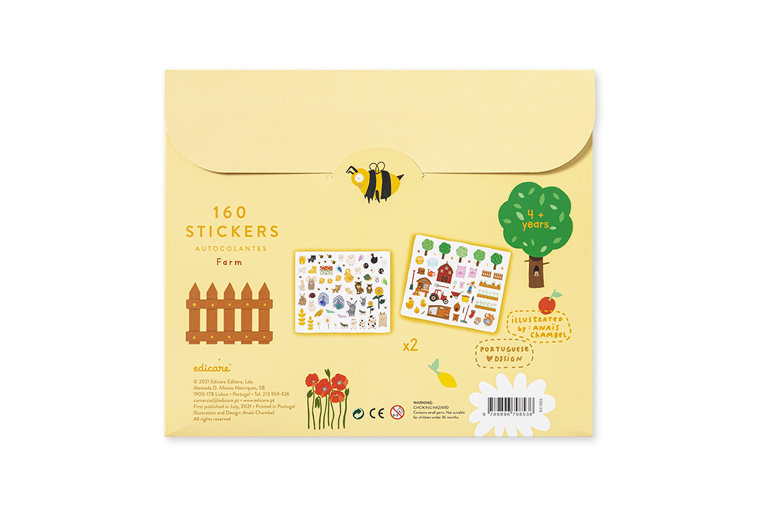Edicare Editora 160 Sticker Set - Farm