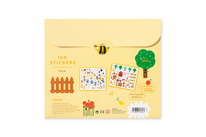 Edicare Editora 160 Sticker Set - Farm