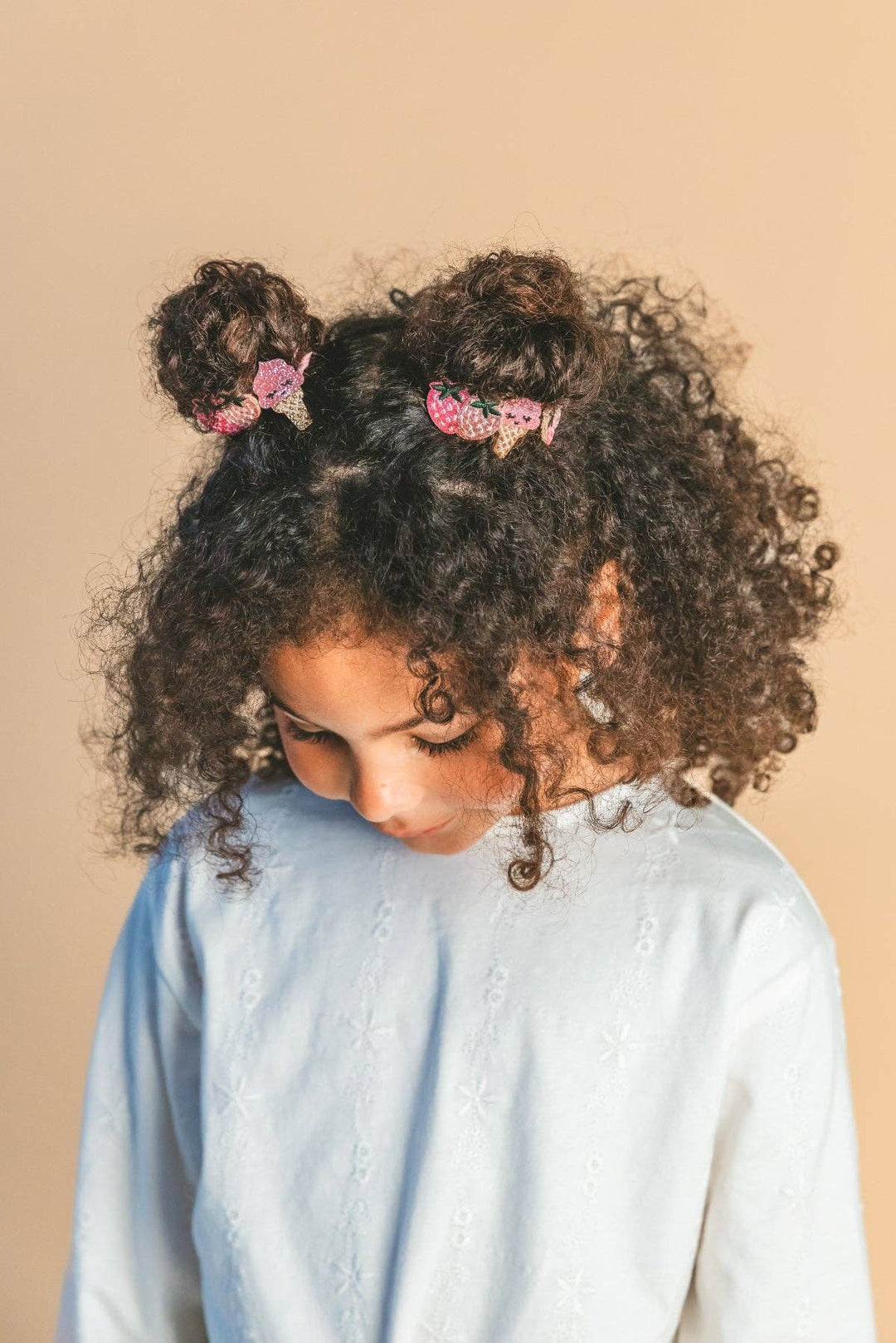 Luciole et Petit Pois Strawbie The Strawberries Mini Elastics - Pair