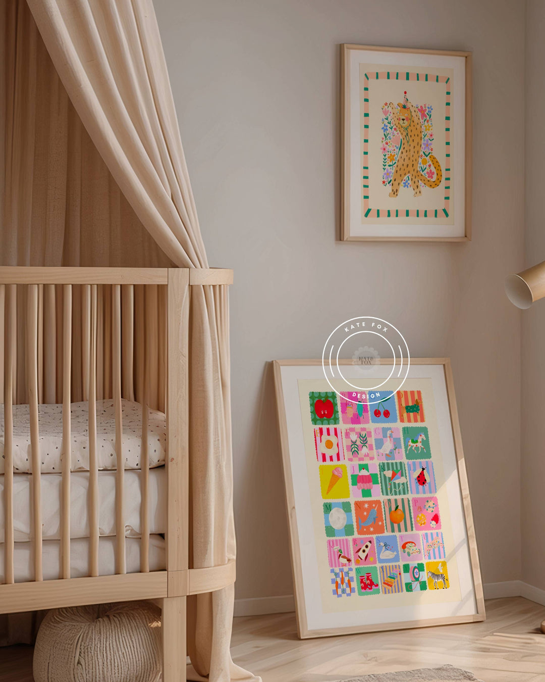 Kate Fox Design Sunshine Alphabet Print - A3