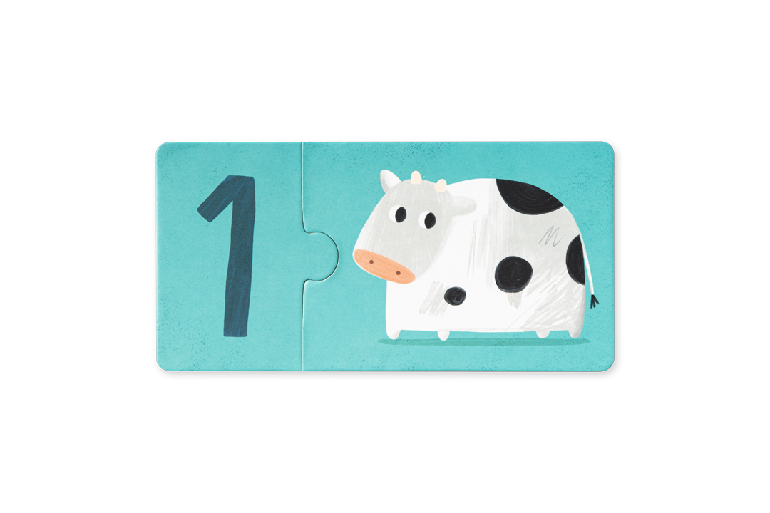 Edicare Editora Number Animal Puzzle