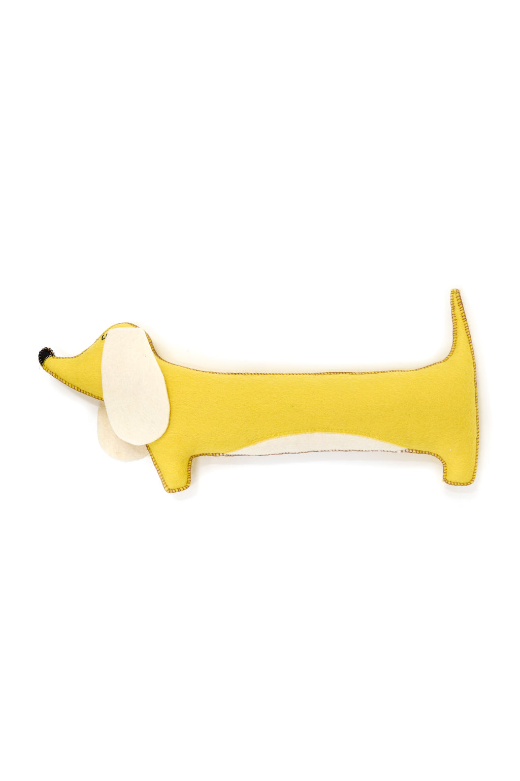 Muskhane Sausage Dog Pasu Cushion - Medium Lemon
