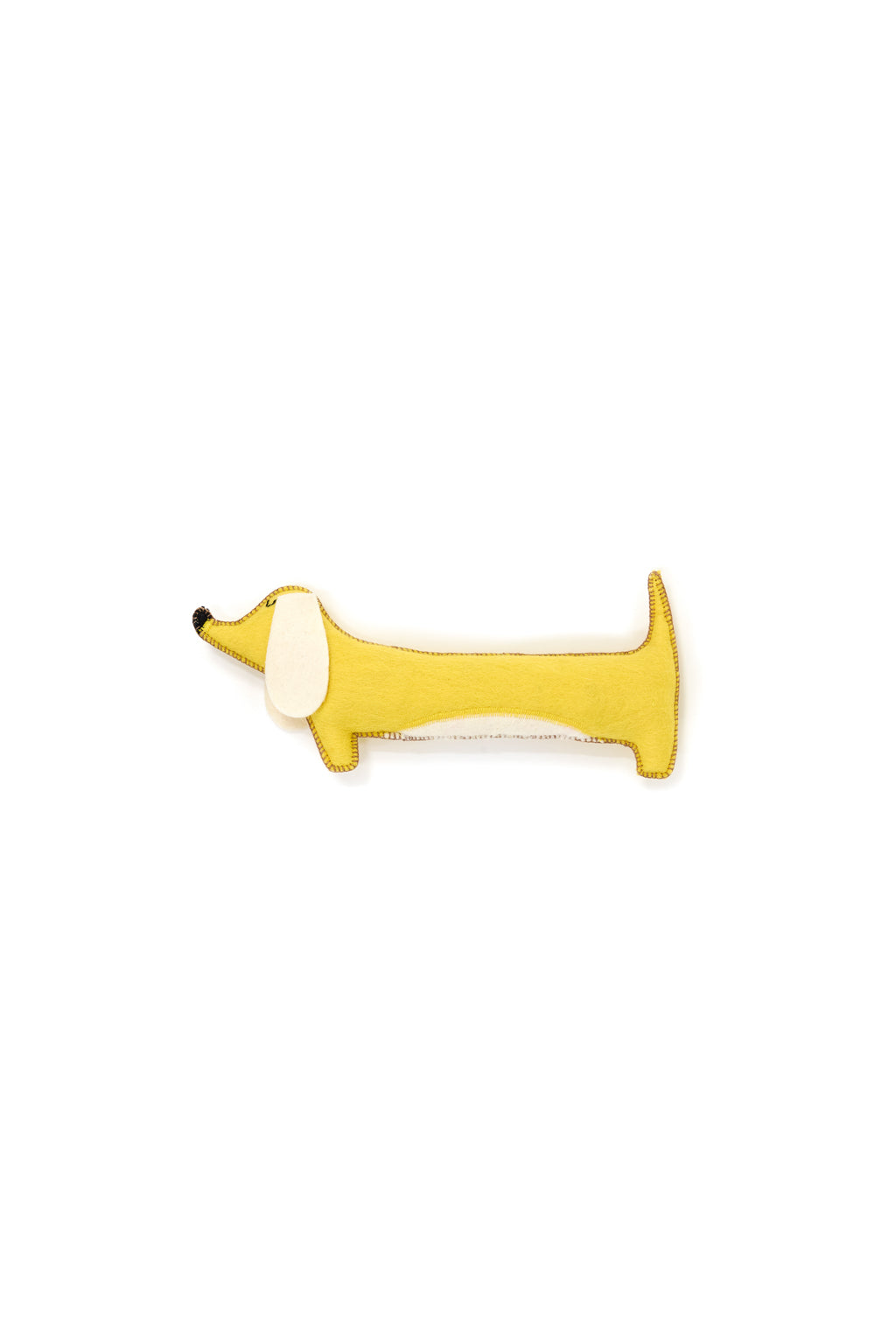 Muskhane Sausage Dog Pasu Cushion - Small Lemon