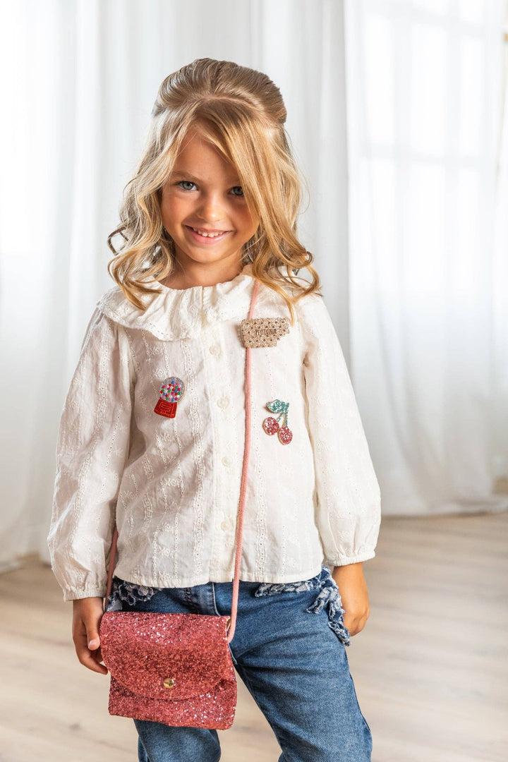 Luciole et Petit Pois Cherry Brooch