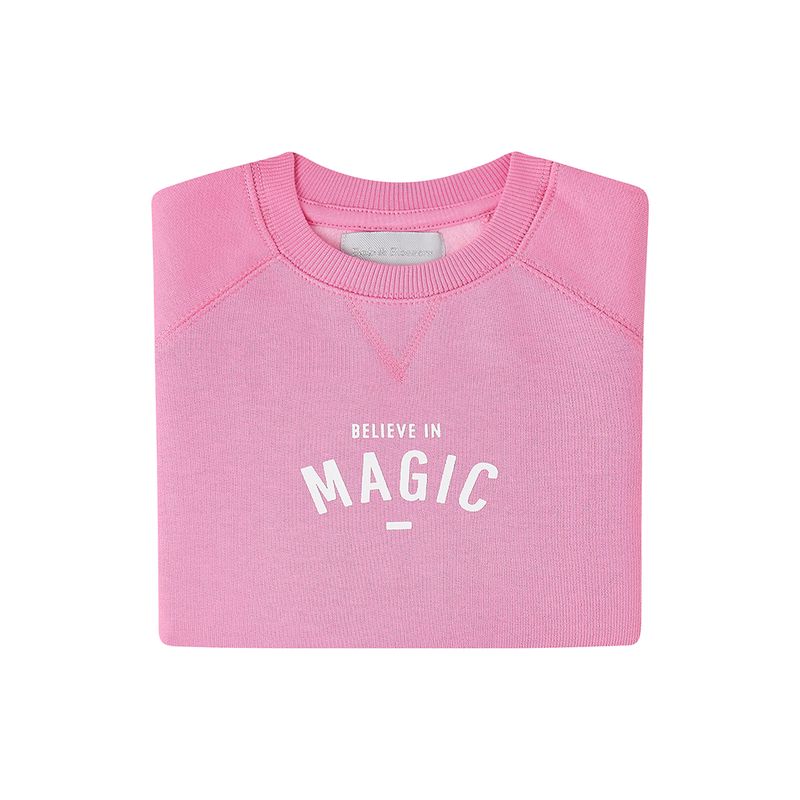 Bob & Blossom 'Believe in Magic' Sweatshirt - Hot Pink