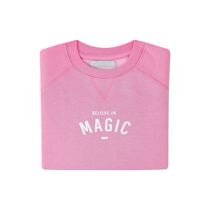 Bob & Blossom 'Believe in Magic' Sweatshirt - Hot Pink