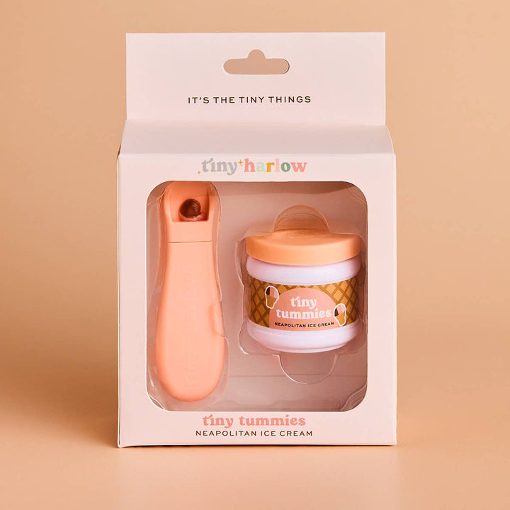 Tiny Harlow Dolls Food - Neapolitan Icecream