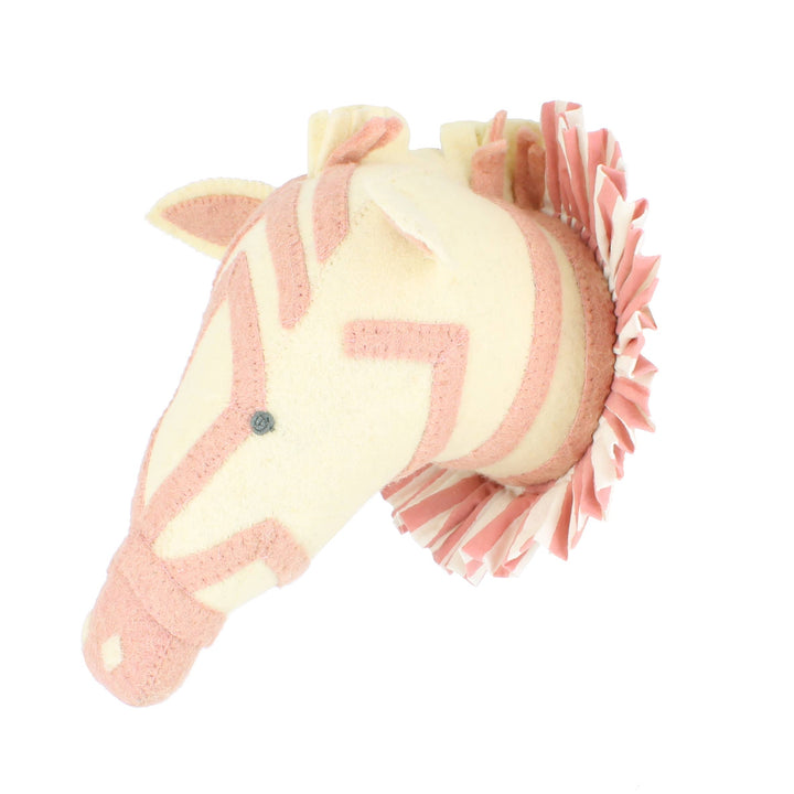 Fiona Walker England Zebra with Vintage Ruff Head Mini - Pink