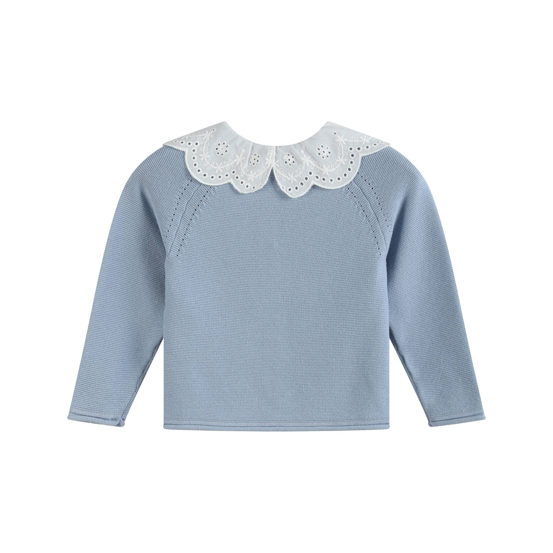 Ben & Lola Esme Cotton Cardigan - Soft Blue