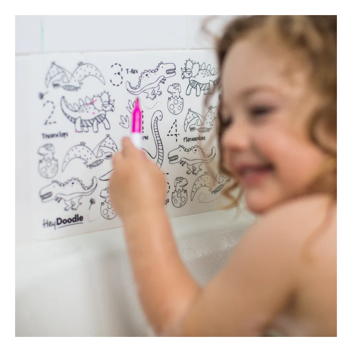 Hey Doodle - Large Colouring & Doodle Playmat - Dino Roar