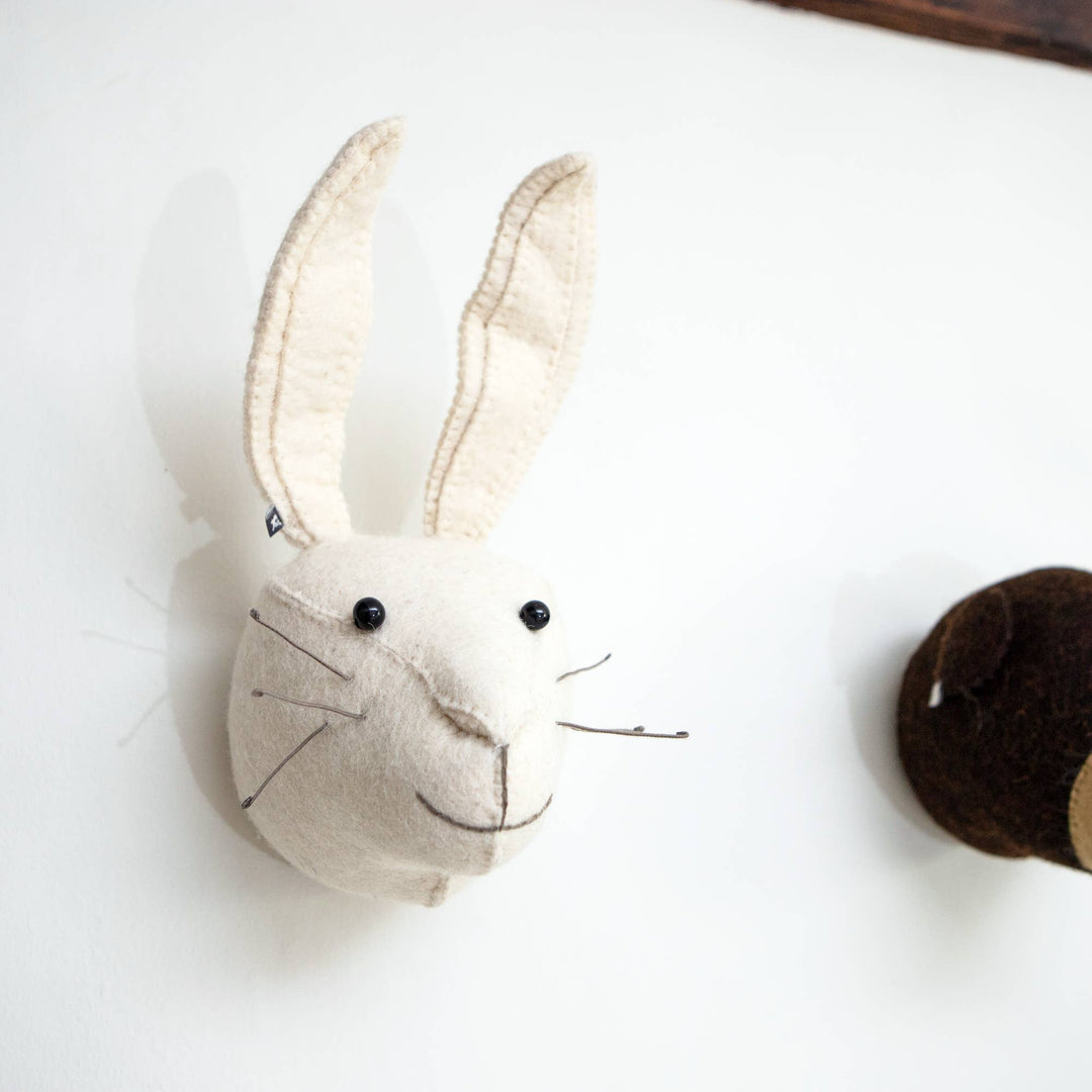 Fiona Walker England Mini Rabbit Head - White