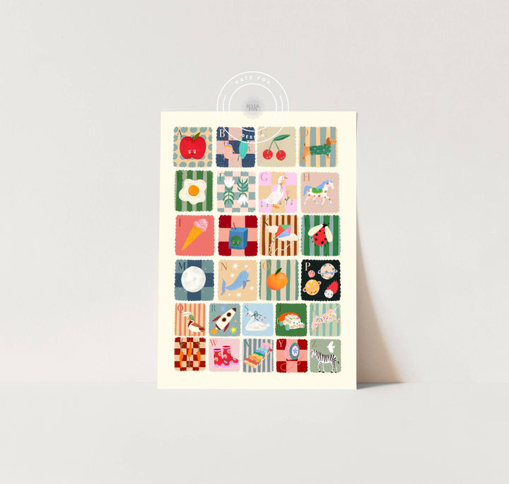 Kate Fox Design Cool Kids Alphabet Print - A3
