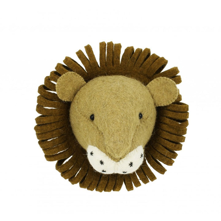 Fiona Walker England Mini Lion Head - Brown