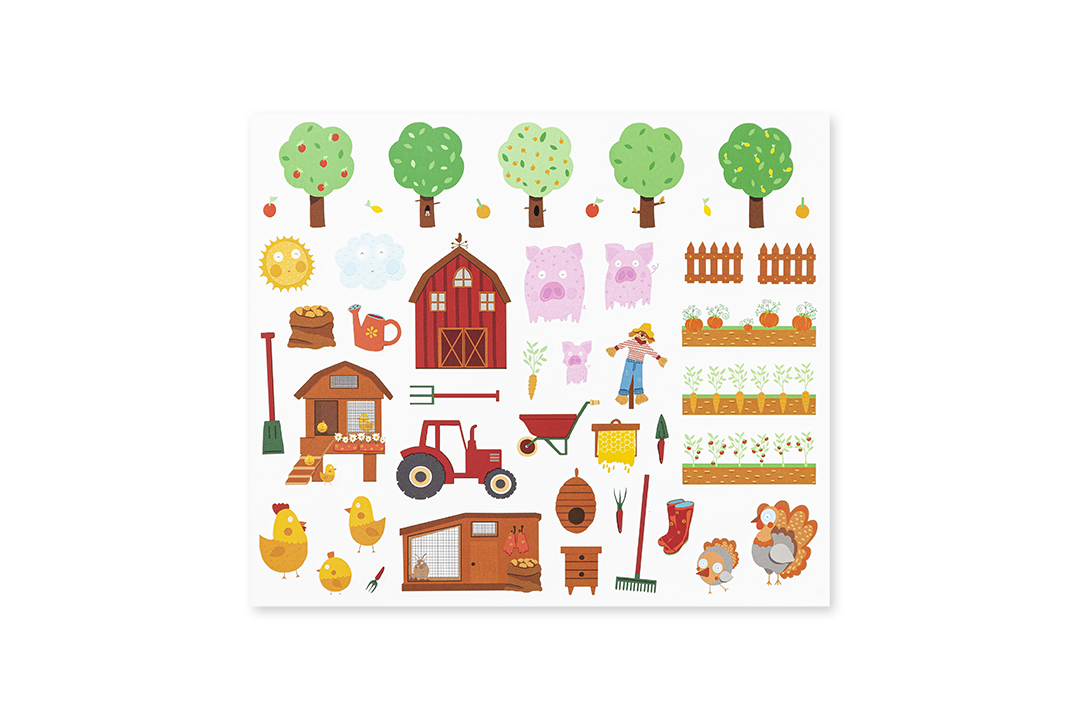Edicare Editora 160 Sticker Set - Farm